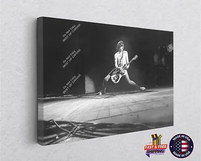 Johnny Ramone Music Guitar Show Canvas Décor Band Art Print • $69.82