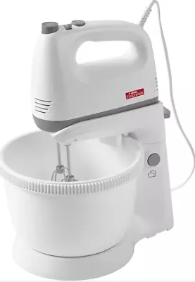 Judge Electric Stand Mixer With Bowl White 3L 5-Speed Hand Mixer Tilting Stand  • £55.77