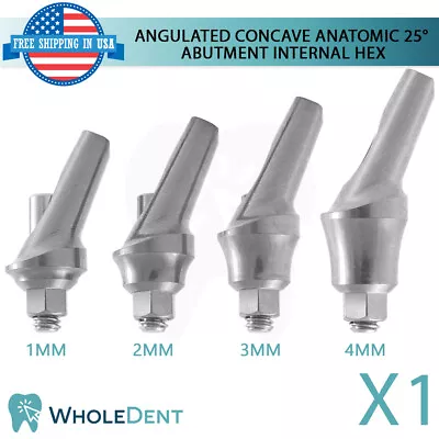 $19 • Buy Angulated Abutment Concave Anatomic 25° Dental Implant Emergence Profile