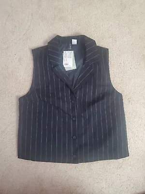 H&M Pinstripe Vest (Medium) • $22