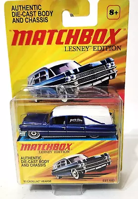 Matchbox Lesney Edition '63 Cadillac Hearse Blue/White 1:64 Diecast Model • $22.67