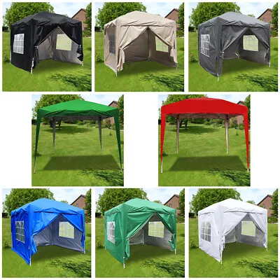 2x2m 3x3m Pop Up Gazebo Marquee Canopy Outdoor Garden Party Wedding Tent Camping • £79.97