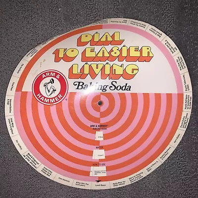 Vintage ARM & HAMMER Dial To Easier Living Baking Soda Wheel Home Remedy  • $12.30