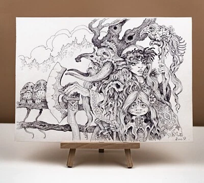 £249.44 • Buy Pen Drawing Generation Of Vikings  Defender  Scandinavian 2009