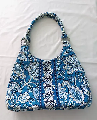 Vera Bradley Large Hobo Bag Purse Blue Lagoon • $18.99