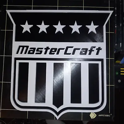 15   Vintage Style 3D Mastercraft Boat Plastic  3D Printed Logo Sign • $35.99