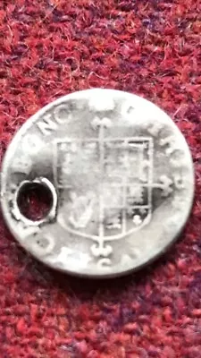 Charles 11 Silver Half Groat /2 Pence - 1660 -1662 - Holed But Very Collectable • £13.45