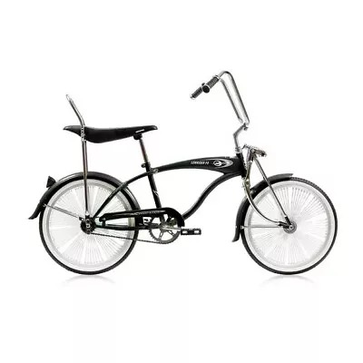 Micargi 20” Cruiser Lowrider Bicycle. 140 Spokes. Banana Seat.  Black. Rare. • $250