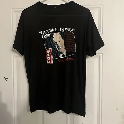 VTG 80s Max Headroom Coke Coca Cola TV C-C-Catch The Wave RARE T Shirt Med-Lge • $99.99