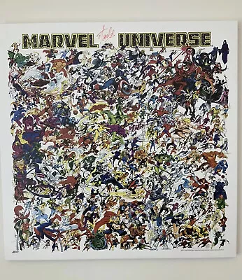 Marvel Universe Poster 50 X 50 Made Out Of Canvas Hi Resolution Brilliant Color • $549.99