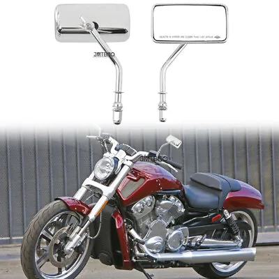 Motorcycle Rear View Rectangle Mirrors For Harley V ROD VROD VRSCF Muscle FLHTCU • $35.27