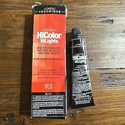 L'Oreal Excellence HiColor HiLights Red 1.2 Oz For Dark Hair • $12.95