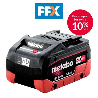 £89.95 • Buy Metabo 625342000 18v 5.5Ah LiHD Battery Pack High Performance Long Lasting Power