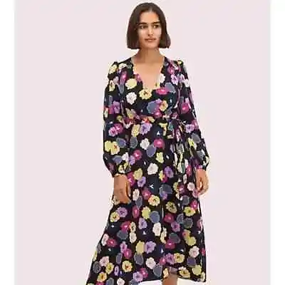 Kate Spade Dress BNWT Winter Garden Floral Wrap Women's Size US 6 AU 10 RRP $599 • $157.50