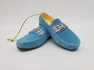 Kurt Adler Elvis Presley Blue Suede Shoes Christmas Ornaments • $18.50