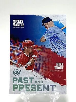 *Mike Trout And Micky Mantle* 2018 Diamond Kings Baseball Past And Present #PP-8 • $9.99