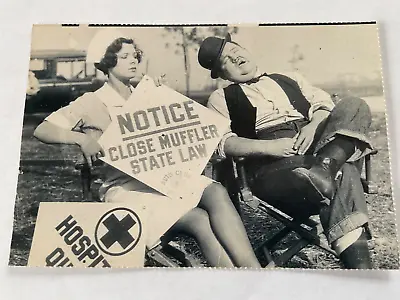 Oliver Hardy & Nurse Postcard Comedy Humour Movie Film Memorabilia Unused 2 • £9.99