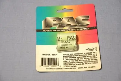 PAC 99SP 2-pack 99mfd Non-polarized Bass Blocker Capacitor Pass 400HZ At 4Ω • $6.95