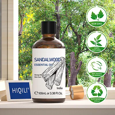 HIQILI Sandalwood Essential Oil 100% Pure Natural Aromatherapy Skin Humidifier • $6.31