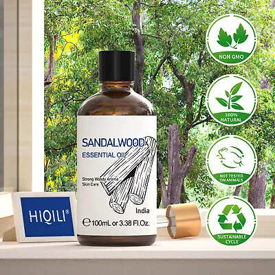 Sandalwood Essential Oil 100% Pure Natural Aroma Diffuser Therapeutic Skin Hair • $14.99