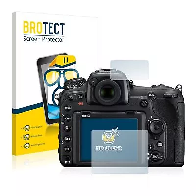 Nikon D500 2 X BROTECT® HD-Clear Screen Protector Hard-coated Anti-Scratch • $29.44