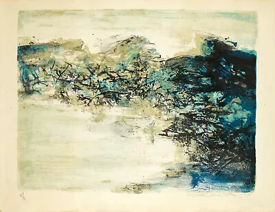$14000 • Buy Original Lithography - Zao Wou Ki - Zhào Wújí - 赵无极 – 趙無極 - Chinese Art - 1968