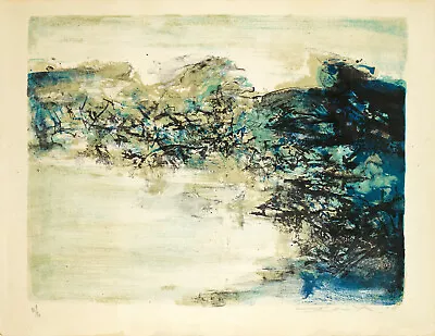 Original Lithography - Zao Wou Ki - Zhào Wújí - 赵无极 – 趙無極 - Chinese Art - 1968 • $14000