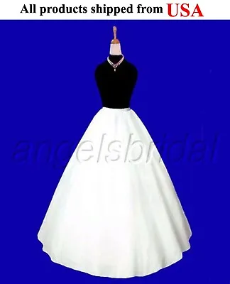 Top Quality Semi Full A-line Bridal Wedding Gown Crinoline Petticoat Skirt Slip • $29.95