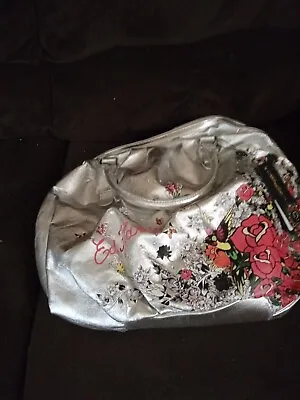 Ed Hardy  Roses Butterfly Large Tote Bag Purse • $39