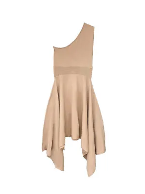 RONNY KOBO Womens Dress Flowly One Shoulder Beige Size S • $183.14