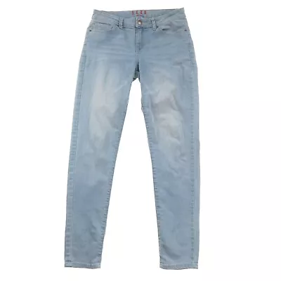 Elle Skinny Jeans Womens 6 Low Rise Light Blue Denim • $16.19