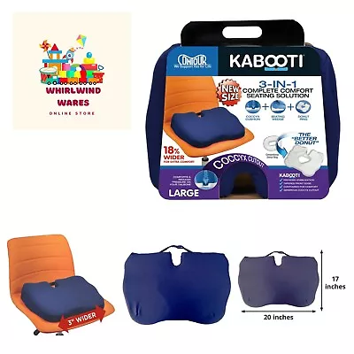 Products Kabooti Coccyx Foam Seat Cushion Navy Large • $62.99