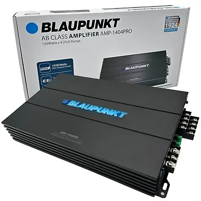 BLAUPUNKT 1404PRO Car Audio 4-Channel Amp Amplifier 1500 Watts Max Peak Power • $77.99