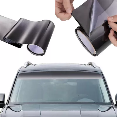 Car Window Sun Visor Strip Tint Film Front Windshield UV Shade DIY Decal Banner • $11.56