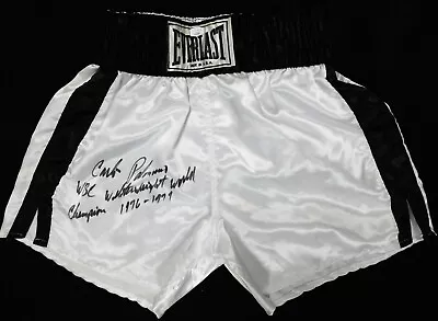 Carlos Palomino Signed White Everlast Boxing Trunks / Shorts JSA Authenticated • $386.64