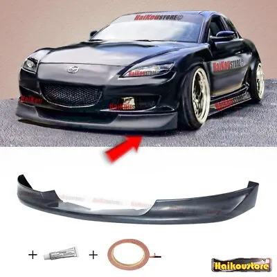 For 04-08 Mazda RX-8 RX8 Sport Style Front Lip Urethane Add-On Bumper Spoiler • $83.12