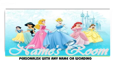£5.99 • Buy Princess XL Personalised Children's Door Plaque Free UK P&p Great Gift Idea