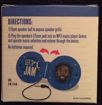 Deandre Jordan  DJ Lets Jam  Portable Speaker Los Angeles Clippers Giveaway • $39.99