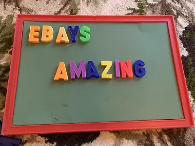  Vintage 70’s Magnet Board With Letters • £5
