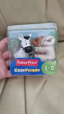 Fisher-Price Little People Animal 2 Pack Zebra  & Sloth • $10