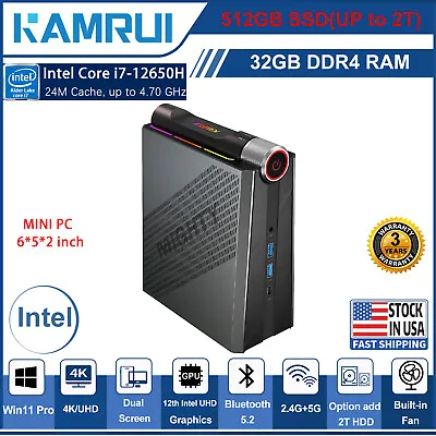 4K UHD MINI Gaming PC Windows 11 INTEL I7-12650H 32GB 512GB ACER 5G/2.4G WIFI BT • $521.12