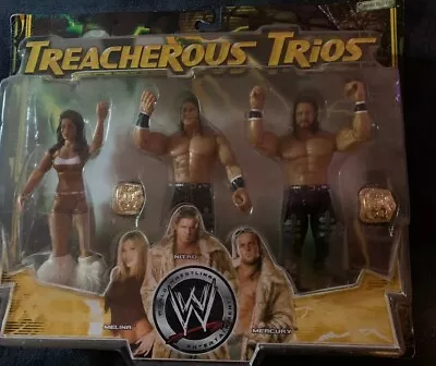 WWE Treacherous Trios MNM 3Pack Damaged Package Johnny Nitro Joey Mercury Melina • $55