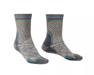 Bridgedale HIKE Ultralight T2 Coolmax Performance Boot Men's Sock 710134/013 Gre • $18.05