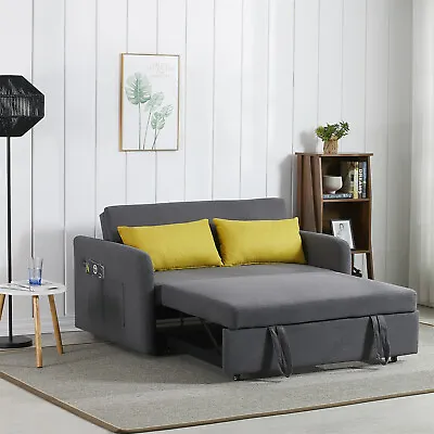 55.5'' Modern Convertible Sleeper Sofa Bed Loveseat Sofa Couch W/ Pull Out Bed • $514.99