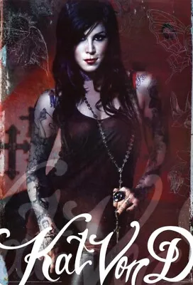 Kat Von D Look To Kill Tattoos La Ink Poster [24 X36 ] - New FREE Shipping • £26.05