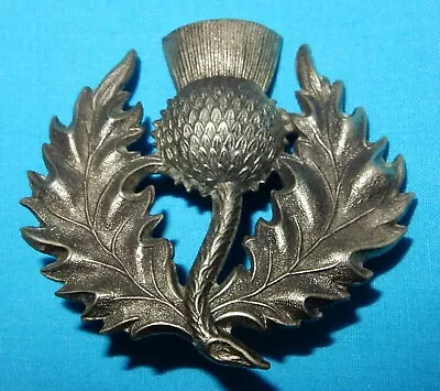 SUPERB LONDON SCOTTISH 14th BATTALION GLENGARRY CAP BADGE BRITISH MILITARY - WM • £0.99