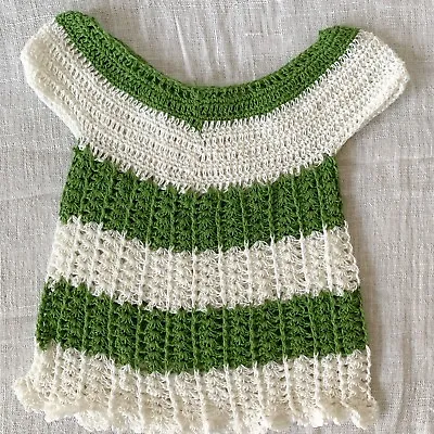 Crochet Dress Baby Girl Newborn/Preemie Knit Photo Prop  Outfit Infant Dress New • $7.99