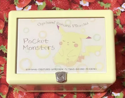 Pokemon Pocket Monster Rest My Pikachu Music Box Vintage Nintendo Japan • $98