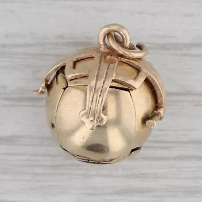 Antique Masonic Cross Orb Fob Charm 9ct Gold Silver Engraved Symbols Skull Stars • $499.99