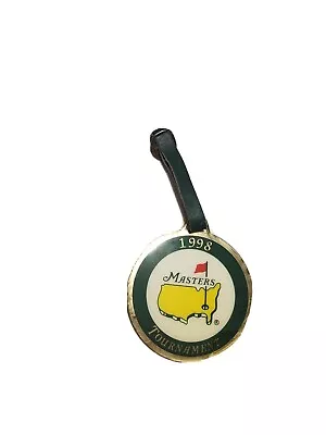 1998 Masters Tournament Augusta GA GOLF BAG TAG/ Winners' List From 1934 To 1996 • $30